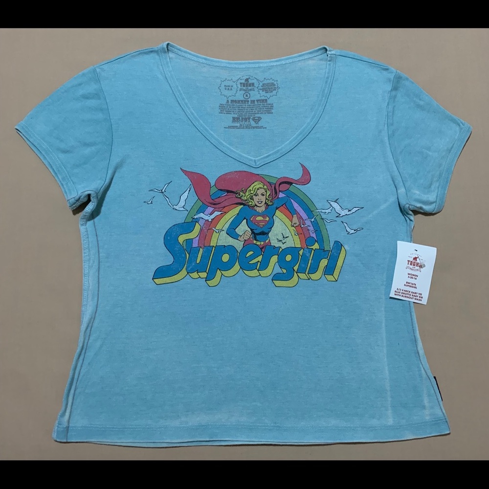 TRUNK LTD Supergirl V-Neck Tee $75 (NWT)